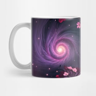 Cosmic Chaotic Flowers Mug